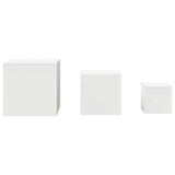 Side Tables 3 pcs White Engineered Wood 808585