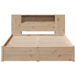 Bookcase Bed without Mattress 160x200cm Solid Wood Pine 3322363