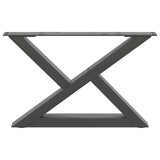 Coffee Table Legs 2 pcs Anthracite 50x cm Steel 4012686