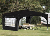Pop-up Party Tent 290 x 290 x 245 cm Black 42019865