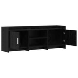 TV Cabinet 130 x 33 x 47 cm Black Oak Engineered Wood 8011172