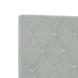 Headboard with Headboard Light Grey 100 cm Faux Leather 42007081