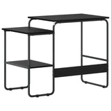 Desk with Storage Black Oak 100 x 50 x 75 cm 8007990