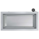 Garden Planter with LED 2 pcs Silver 30 x 60 x 30 cm 8008095