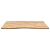 Desk Top Untreated 100x80x2.5 cm Solid Wood Oak Rectangular 4009016