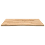 ZNTS Desk Top Untreated 100x80x2.5 cm Solid Wood Oak Rectangular 4009016