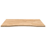 ZNTS Desk Top Untreated 100x80x2.5 cm Solid Wood Oak Rectangular 4009016