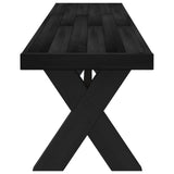 Dining Bench NOAIN 180 x 41 x 45 cm Solid Pine Wood Black 42020917