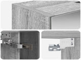 Bathroom Mirror Cabinet with Door Grey Sonoma 60 x 14.5 x 70 cm 889196
