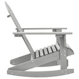 Garden Rocking Chair Grey Hardwood Standard Durable 45704