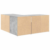 Corner Cabinet Concrete Grey 160x40x45 cm Engineered Wood 3307822