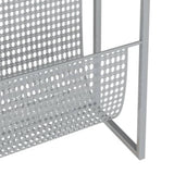 Magazine Rack Silver 35x15x45 cm Steel 331670