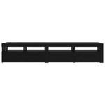 TV Cabinets 2 pcs Black oak 210 x 35 x 40 cm Engineered wood 3332520