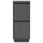 Sideboards 2 pcs Grey 31.5x34x75 cm Solid Wood Pine 813385