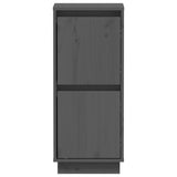 Sideboards 2 pcs Grey 31.5x34x75 cm Solid Wood Pine 813385