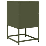 ZNTS Bedside Cabinet Olive Green 36x39x60.5 cm Cold-rolled Steel 853330