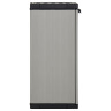 Garden Storage Cabinet Grey and Black PVC and Polypropylene Compact 340982
