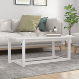 Coffee Table White 110x55x45 cm Solid Wood Pine 822168