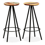 Bar Set 3 Pieces Solid Acacia and Reclaimed Wood 275128
