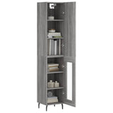 Highboard Grey Sonoma 34,5x34x180 cm Engineered Wood 3199063