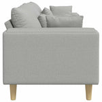 Fabric Sofa with Cushion Cloud Grey 208 cm Fabric 3335151