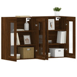 Wall Mounted Cabinets 2 pcs Brown Oak Engineered Wood 3197912