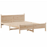 Bed Frame without Mattress 160x200 cm Solid Wood Pine 855585