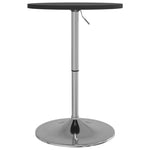 ZNTS Bar Table Black 50x50x90 cm Engineered Wood and Chromed Steel 4007191