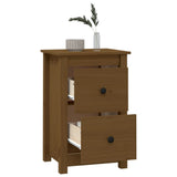 Bedside Cabinet Honey Brown 40x35x61.5 cm Solid Wood Pine 820952