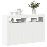 Sideboard with LED Lights White 115.5x30x75 cm 804337