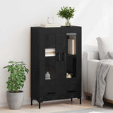 Highboard Black Oak 69.5 x 31 x 115 cm Engineered Wood 882525