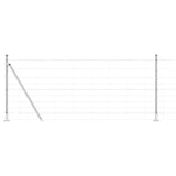 Welded Wire Fence with Concrete Base 50 x 1 m 3351535