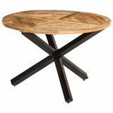 Dining Table 110x75 cm Solid Wood Rough Mango 358882