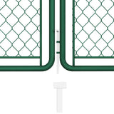 144444 Garden Gate Steel 400x75 cm Green