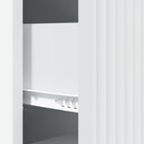 Drawer Cabinet White 33 x 34.5 x 89.5 cm Engineered Wood 894845