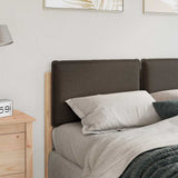 Upholstered Headboard Natural and Taupe 160 cm Solid Pine Wood 880006