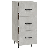 Sideboard Concrete Grey 34.5x34x90 cm Engineered Wood 812352