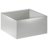 Garden Planter 2 pcs Silver 80 x 80 x 40 cm Galvanised Steel 8005117