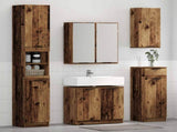 Bathroom Furniture Set 4 pcs Old Wood Engineered Wood 3415801