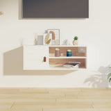 Wall Cabinet White 80x30x30 cm Solid Wood Pine 818387