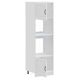Oven Cabinets 2 pcs Kalmar White Engineered Wood 3315031