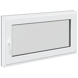 Basement Window RISOR 110 x 50 cm PVC and Glass Anthracite 42047296