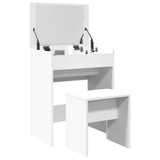 Dressing Table and Stool White 60x40x113.5 cm 848213