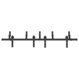 Sliding Door Hardware Kit 183 cm Steel Black 3295721