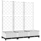 Garden Planter White 120 x 40 x 121.5 cm 153283