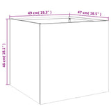 Planters 2 pcs Olive Green 49x47x46 cm Steel 841566