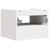 Bedside Table 2 pcs White 38 x 36 x 29.5 cm Solid pine wood 873514