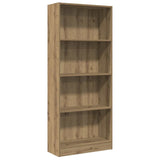 Bookcase Artisian Oak 60x24x143 cm Engineered Wood 857820