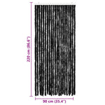 ZNTS Insect Curtain Anthracite 90x220 cm Chenille 284289