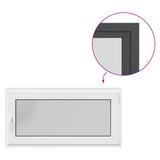 Basement Window RISOR 120 x 60 cm PVC and Glass Anthracite 42047343